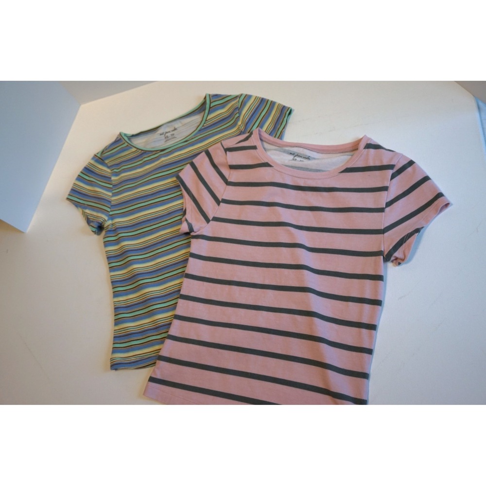 Out From Under Urban Outfitters Striped Short Sleeve Tee Shirt 2 Pack XS